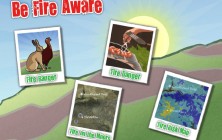 Fire aware interactive exhibt