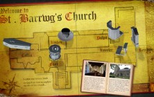 St Barrwgs Church interactive exhibit