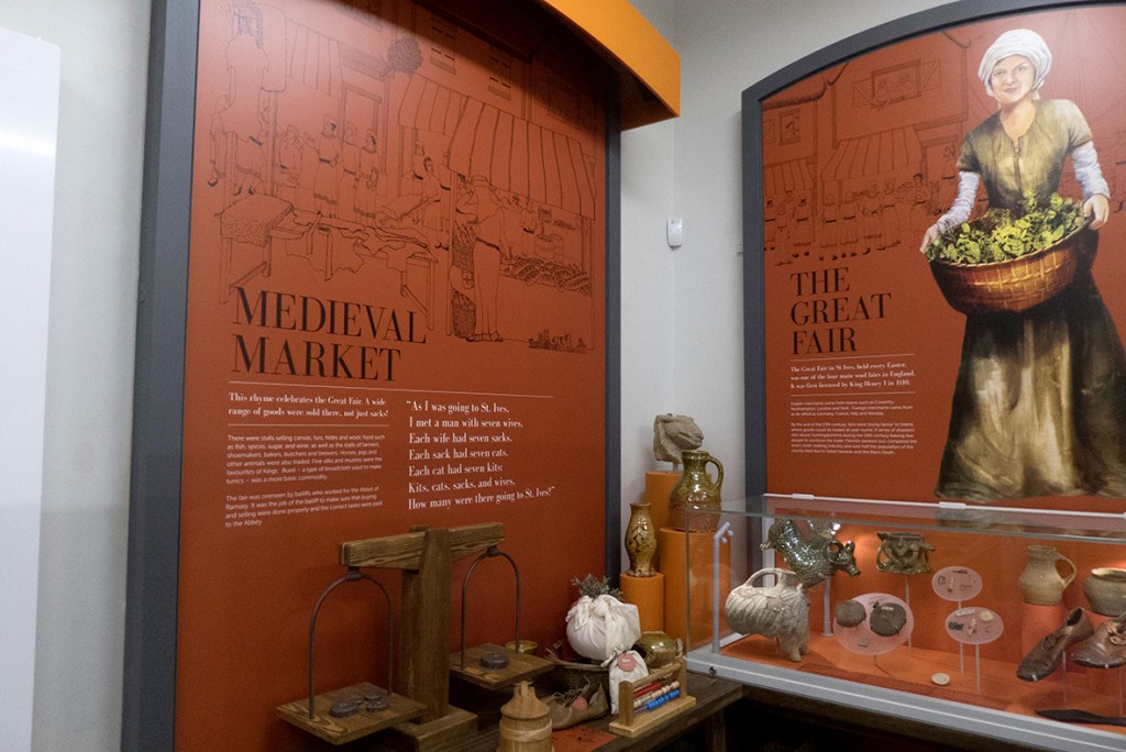 Medieval market exhibit