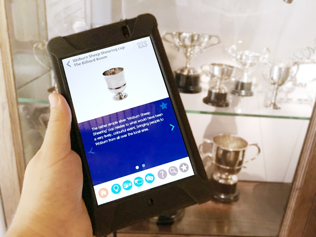Wardown House Museum tablet tour item view