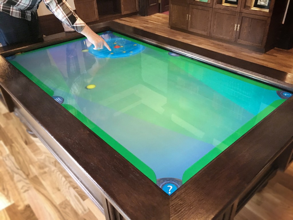 Wardown House Museum billiard table interactive