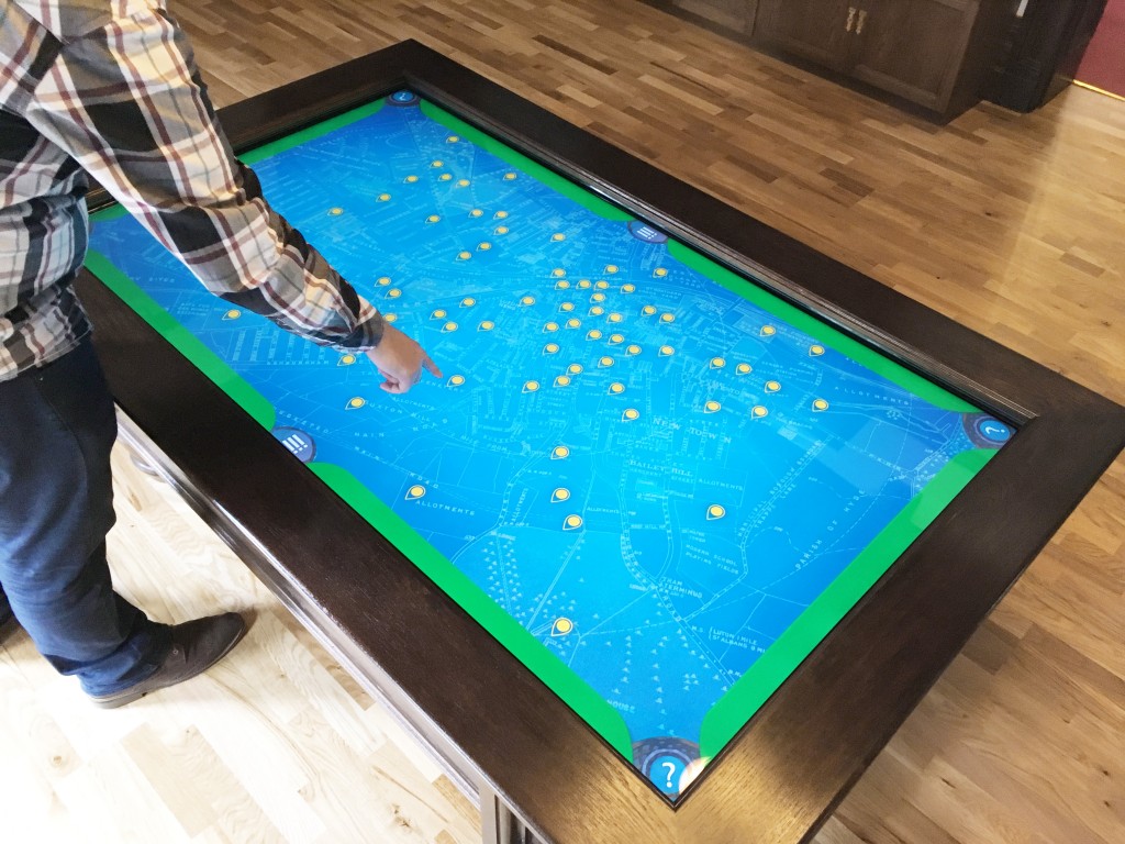 Wardown House Museum billiard table interactive