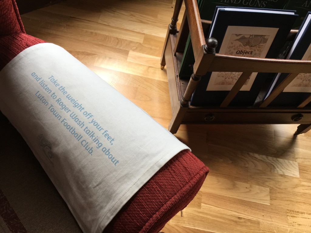 Wardown House Museum audio armchair Roger Wash