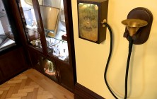 Wardown House Museum cabinet of curiosity spwaking tube