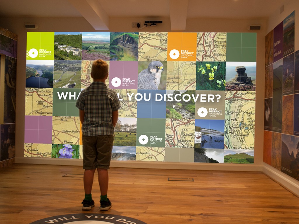 Castleton visitor centre gesture wall
