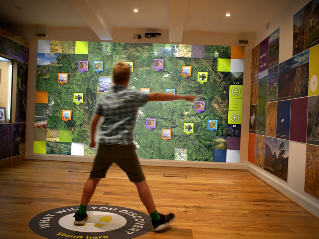 Castleton visitor centre gesture wall