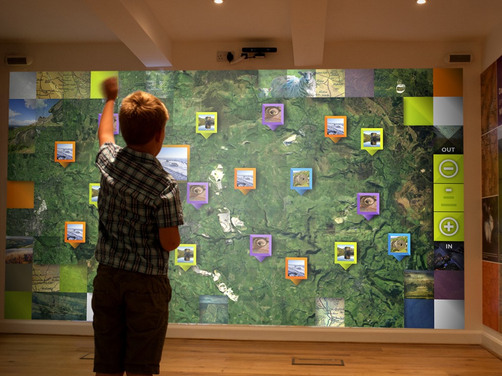 Castleton visitor centre gesture wall